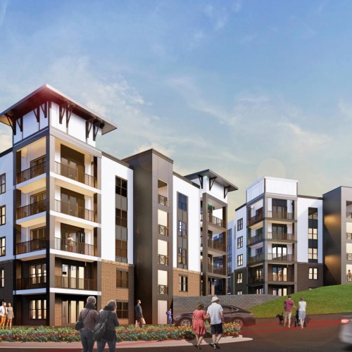Find your perfect fit at Weller at the Preserve a large building with a red roof